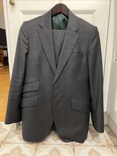 Gieves Hawkes London MtM charcoal 3 pcs Suit - Fit 36/38R 46/48R Scabal Fabric