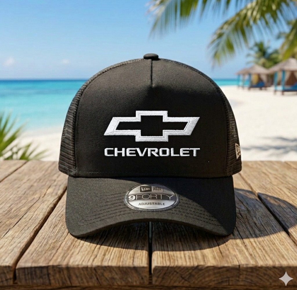 Chevrolet Embroidered Trucker Hat Mesh Snapback Cap Classic Car Style