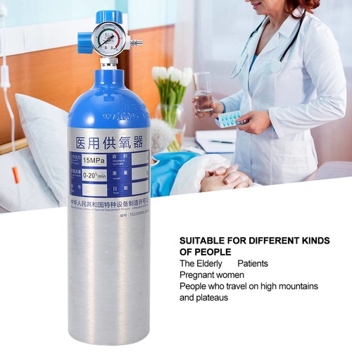 2L Household Portable Oxygen Cylinder Elderly Patient Oxygen Bottle ...