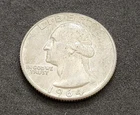 1964‑D Washington Quarter • 90% Silver • Circulated Example • X172