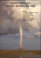 Texas Tornado This One Will Blow You Away vintage postcard c660
