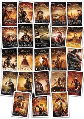 Rom Serie Simon Scarrow 1 bis 23 von Im Zeichen des Adlers bis Die Rache Roms