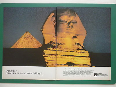 8/1984 PUB PRATT & WHITNEY JT8D MOTOREN ÄGYPTEN EGYPT PYRAMIDE SPHINX GUIZEH AD
