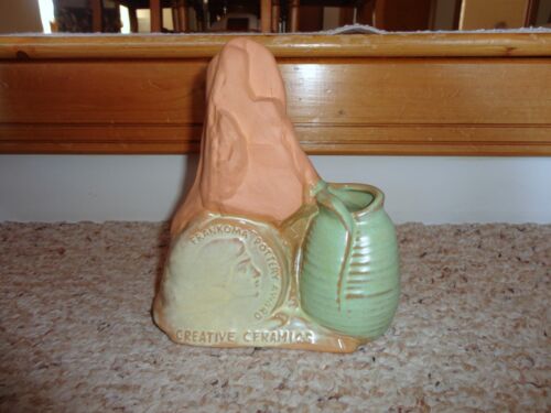 Vase trophée vintage Frankoma poterie céramique créative prix rare trouver succession - Photo 1 sur 9