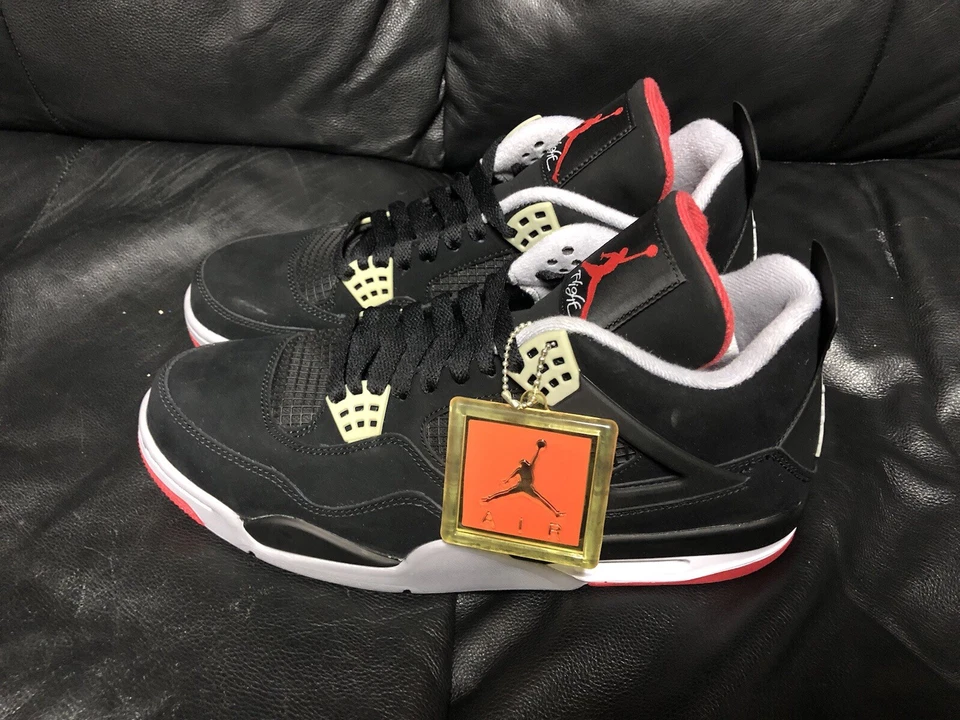 Air Jordan 4 Retro Bred 2012 talla 11,5 cemento negro DS nuevo en caja con recibo Foto 4 de 4