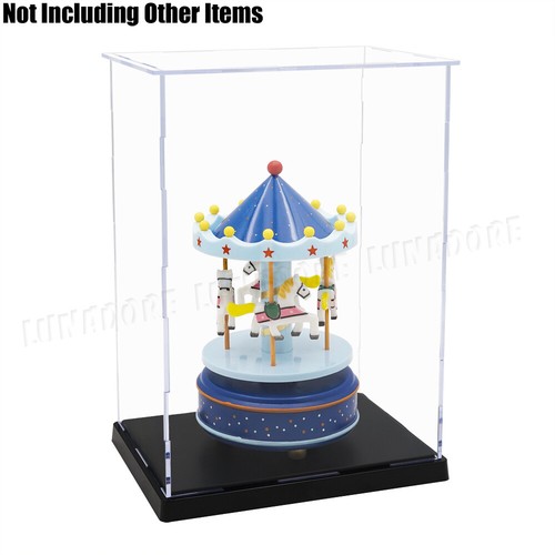 US Acrylic Plastic Display Case Box 10" Self-Install Protection Dustproof Figure - Picture 7 of 12