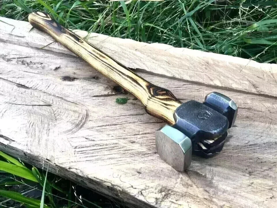 3lb Blacksmith's Hammer handle Forge Blacksmith's Blacksmith iron Hammer - Image 3 of 4