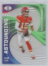 Patrick Mahomes II 2020 Panini Illusions - Astounding Emerald #A11 Chiefs