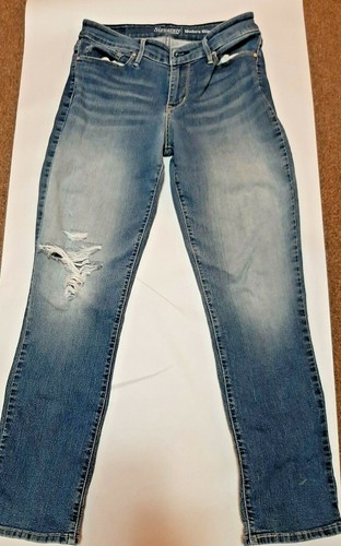 Co. Modern Slim Distressed Jeans Size 