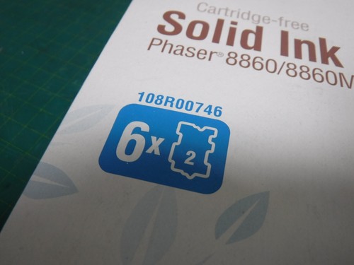 OEM XEROX PHASER 8860 108R00746 BOX 6 cyanCARTRIDGE FREE INK FACTORY SEALED - Picture 5 of 5