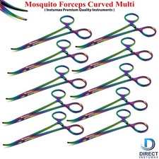 10 Premium Mosquito Locking Hemostat Forceps Curved For Surgical  Dental Use
