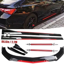 For Nissan Altima Front Bumper Lip Splitter Spoiler Side Skirt Body Kit Glos