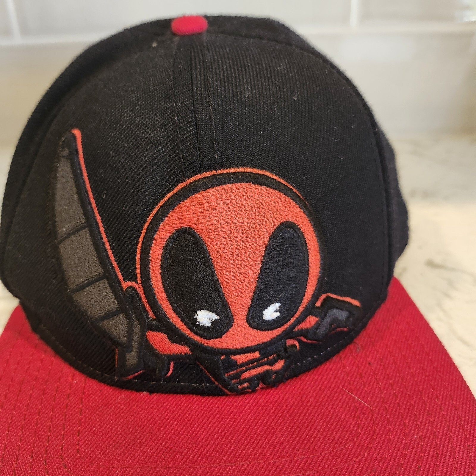 Marvel Deadpool Snapback Flat Bill Hat Baseball C… - image 3