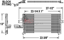 A/C Condenser OSC 4600 fits 94-95 Hyundai Elantra