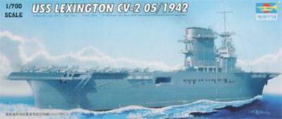 Trumpeter Scale Models 5716 1/700 USS Lexington CV2 Aircraft Carrier May 1942 Mo