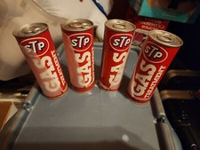 Latas rojas STP de colección tratamiento de gas nuevas precintadas 1977, lote de 4 pulgadas