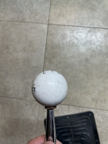 Vintage Hurst 4 Speed Shift Knob & angled shifter rod with boot - Picture 5 of 17