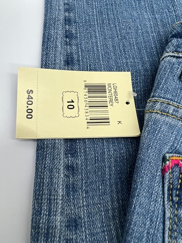 NEW Lucky Brand Zoe Embroidered Jeggings Skinny Jeans Monterey Wash Girls Sz 10 - Picture 13 of 15