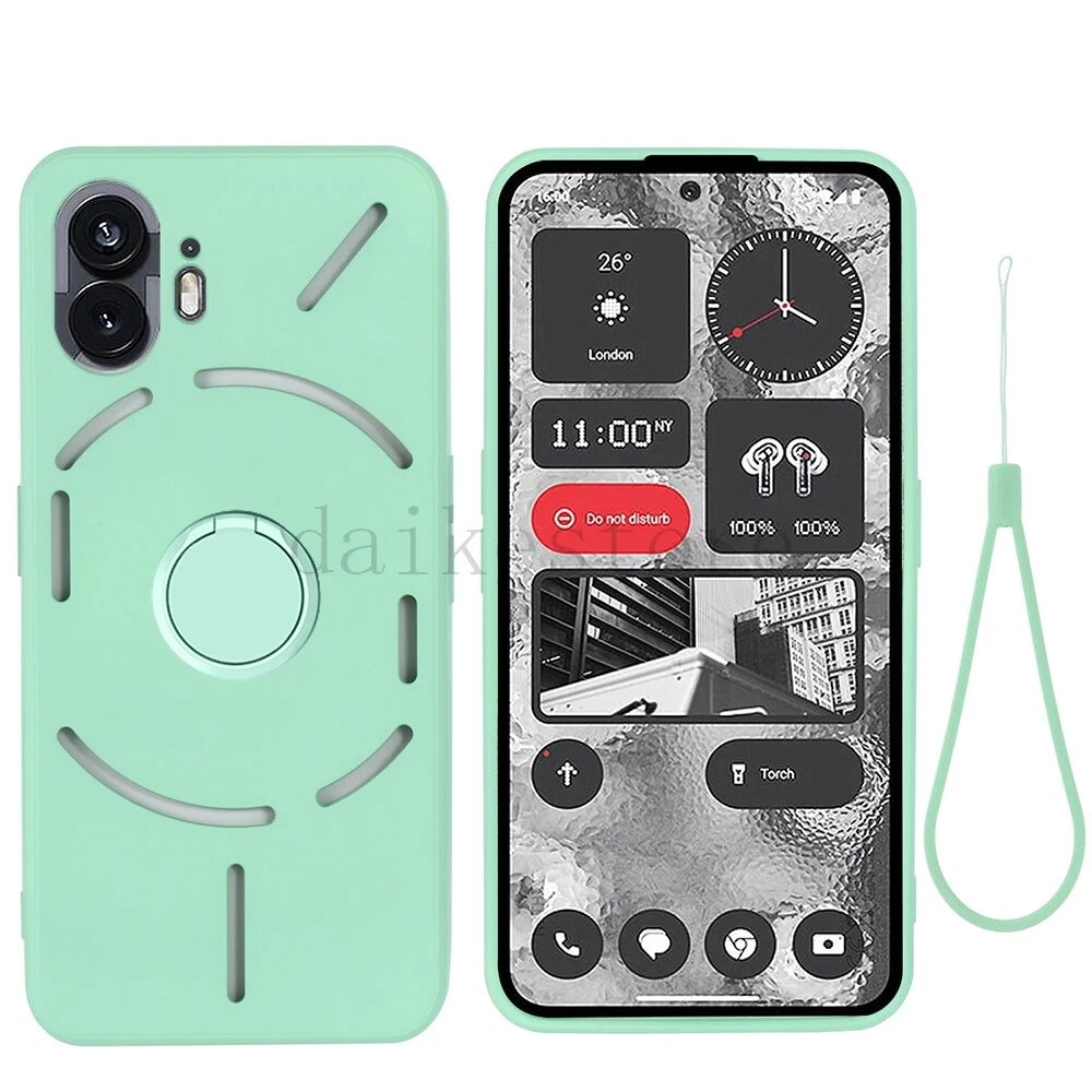 Phone Case For Nothing Phone 1 2 2A Silicone Case Soft Cover With Ring Holder