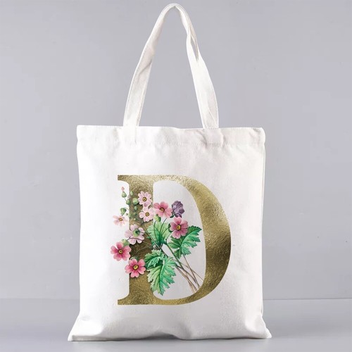 Reusable Canvas Tote Shopping bag handbag Foldable Shoulder Travel storage bags - Picture 15 of 37
