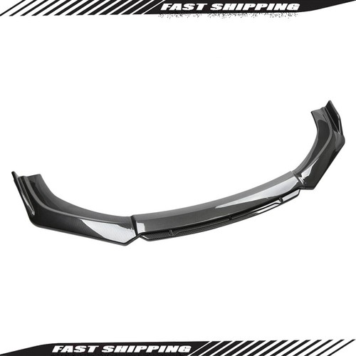 Black Front Bumper Lip Splitter For Honda Civic Sedan 2013-2015 9th Gen – ABS