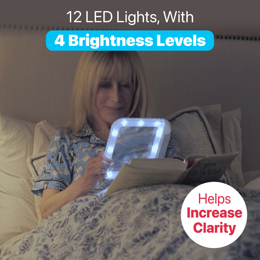 Eye Candy 2 Pack Ultra Bright, Full Page, Magnifier With Built In