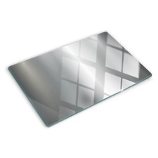 Glas-Herdabdeckplatte Ceranfeldabdeckung Spritzschutz 80x52 Metall Hintergrund