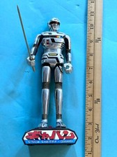 SPACE SHERIFF GAVIN 7 inch action figure stand BANDAI Japan Chogokin 1982--RARE 
