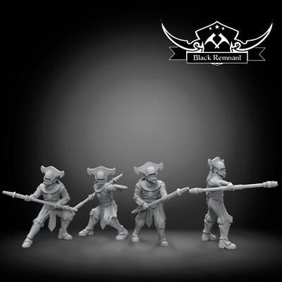 Star Wars Legion Scale - Mandalorian Royal Guards Miniatures Resin 3D Printed