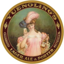 Yuengling's Beer of Pottsville, PA NEW Sign: 18" Dia. Round USA STEEL XL- 4 LBS