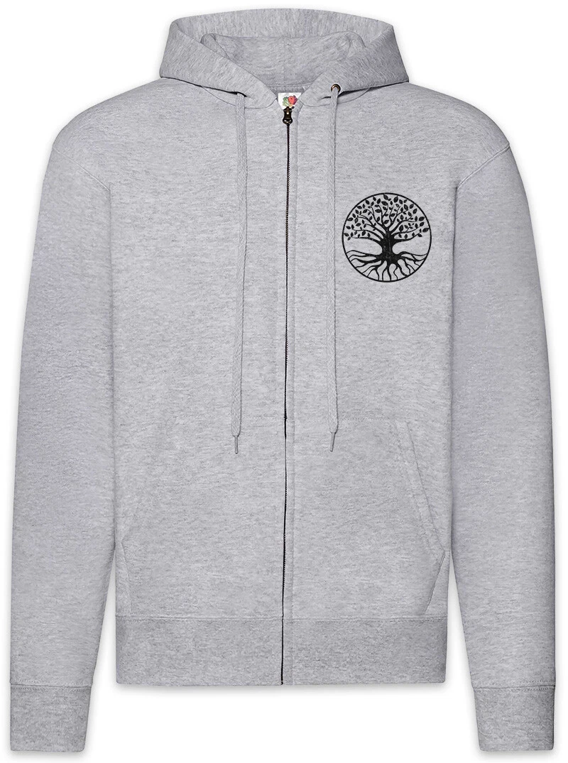 Yggdrasil V Zipper Hoodie Arsen Weltenbaum Irminsul Tree Loki Of Life Thor Odin