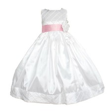Vestito Bambina Santa Comunione Damigella Fiore Bambina