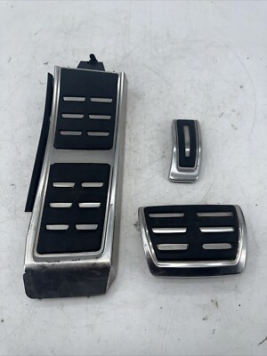 2012-2018 OEM Audi A6 A7 S6 S7 AT Gas Brake Aluminum Pedal Cover Trim SET