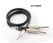 3ft Kirlin 3.5mm TRS Stereo Male Plug to Dual 1/4" TS Mono Male Noise-Free Cable