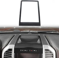 Center Console Storage Box Cover Trim Frame For Ford F150 2015-2020 Carbon Fiber