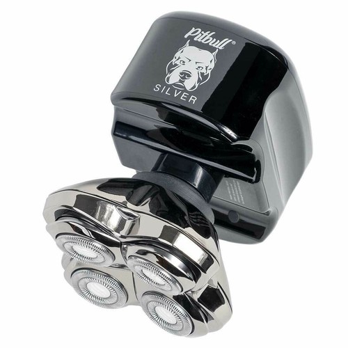 Skull Shaver Pitbull Silver PRO: Electric Head Shaver for Men, Wet & Dry Shaver - Picture 6 of 13