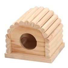 Casa de madera para hámster simple refugio para hámster nido juguete para hámster