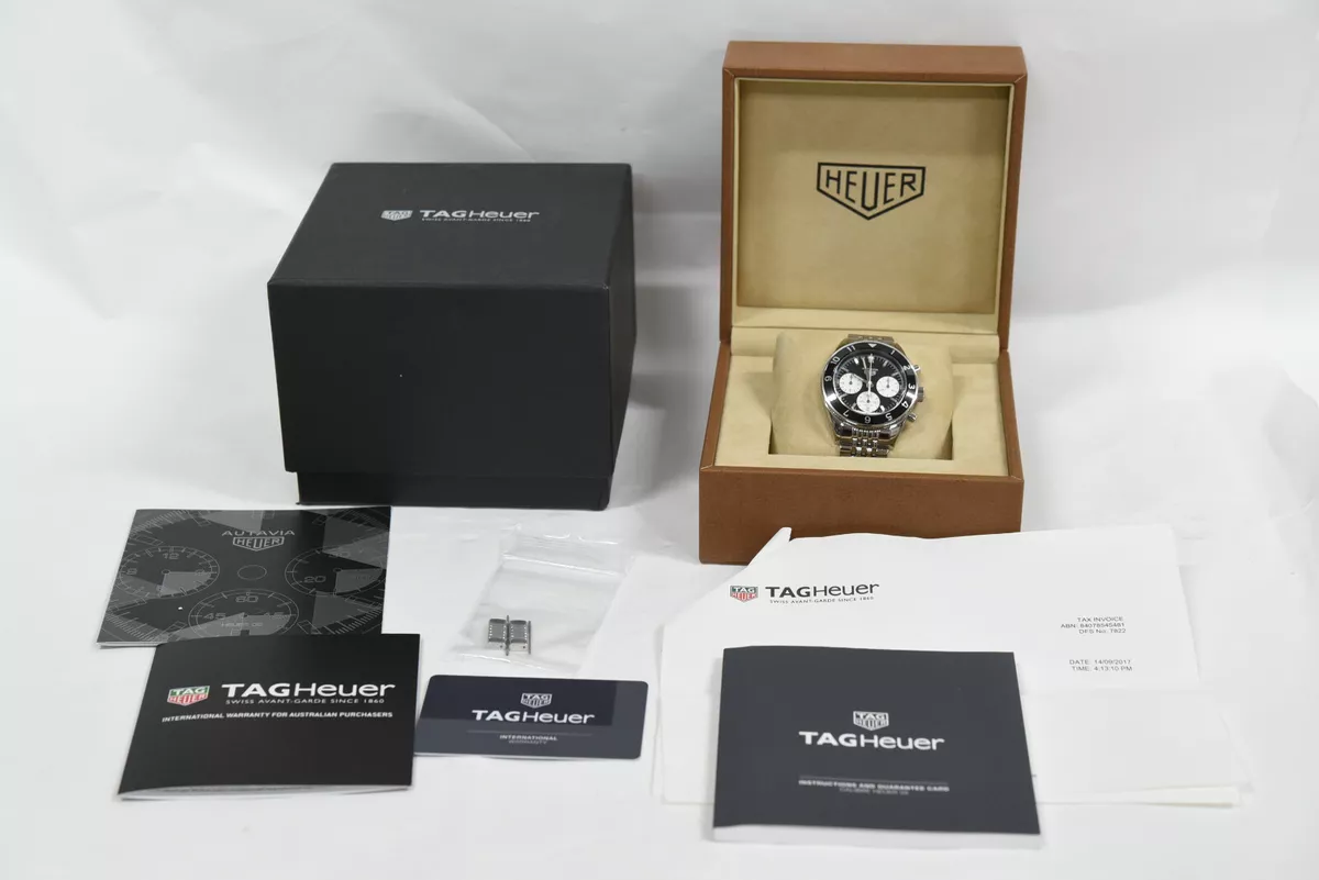 TAG HEUER Heritage Autavia Cal Heuer 02 Chronograph Watch CBE2110.BA068 b