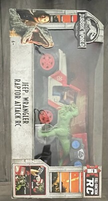 Jurassic World Jeep Wrangler Raptor Attack RC Vehicle - Brand New