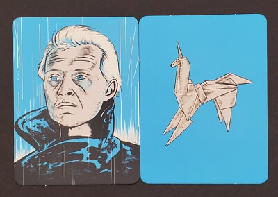 Blade Runner Movie Rutger Hauer Film Prop Trading Card set of 2