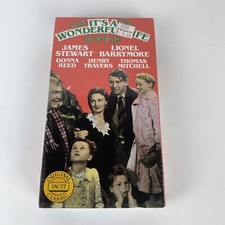 New VTG It's A Wonderful Life VHS Tape Original Uncut Version Sealed 1987