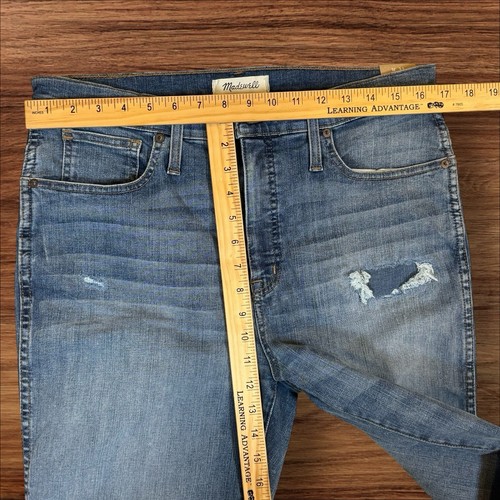 Neu mit Etikett Madewell Jeans Damen Slim Straight Crop Tall Gr. W31 helle Waschung - Bild 4 von 10