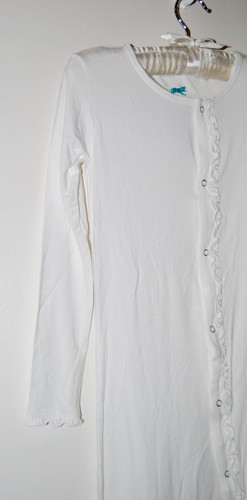 NWT Catch a Tiger by KicKee Pants Girls White Basic Muffin Ruffle Coverall PJs 8 - Picture 4 of 12