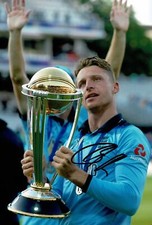 Jos Buttler Signed 12X8 Photo England CRICKET WORLD CUP 2019 AFTAL COA (2614)