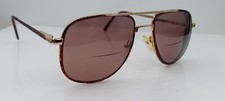 Vintage Firenza Gold Amber Pilot Metal Sunglasses FRAMES ONLY