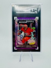 2021-22 O-Pee-Chee Platinum Violet Pixels /299 Seth Jarvis RC - SGC 9.5 MT+
