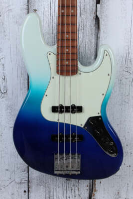 Fender Player Plus Jazz Bass 4 String Electric Bass Guitar Belair Blue w Gig Bag