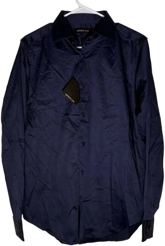 FILA Camicia DSTRCT & ROW uomo XL blu navy manica lunga con bottoni leggera nuova con etichetta