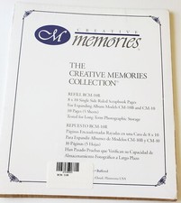CREATIVE MEMORIES 8 x 10 White RULED Album Refill Pages RCM-10R