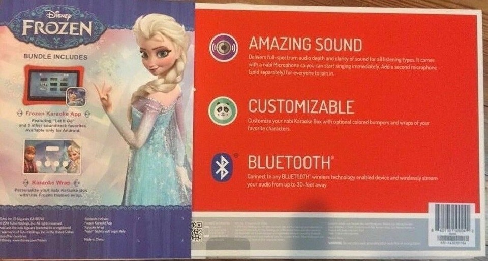 BRAND NEW Nabi Karaoke Box Bundle With Microphone Disney Frozen NIB eBay